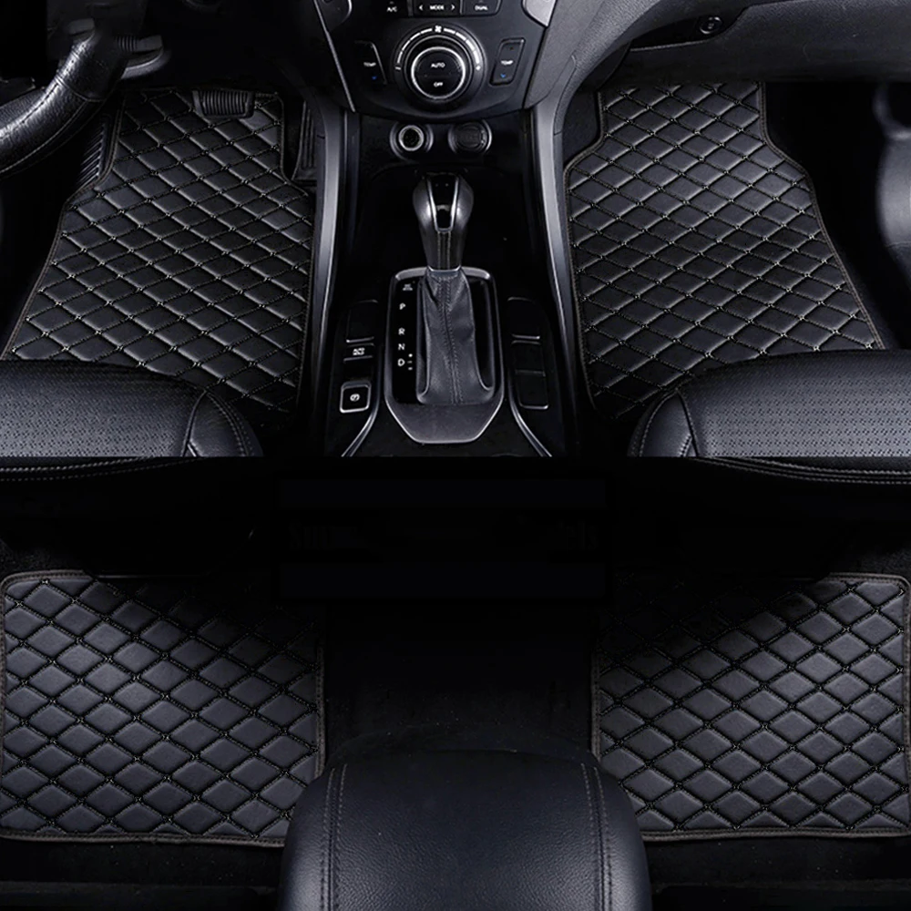 Tapis de sol de voiture en cuir artificiel, taille universelle, pour citroën tous les modèles C4 Picasso C3 C5 C6 DS4 DS5 DS6 DS7, accessoires de voiture