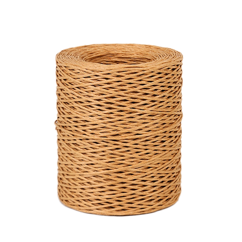 1,0mm hellbraunes Blumen binde draht wickel garn hand gefertigtes Eisendraht papier Rattan für Blumen sträuße (Länge: 210m)