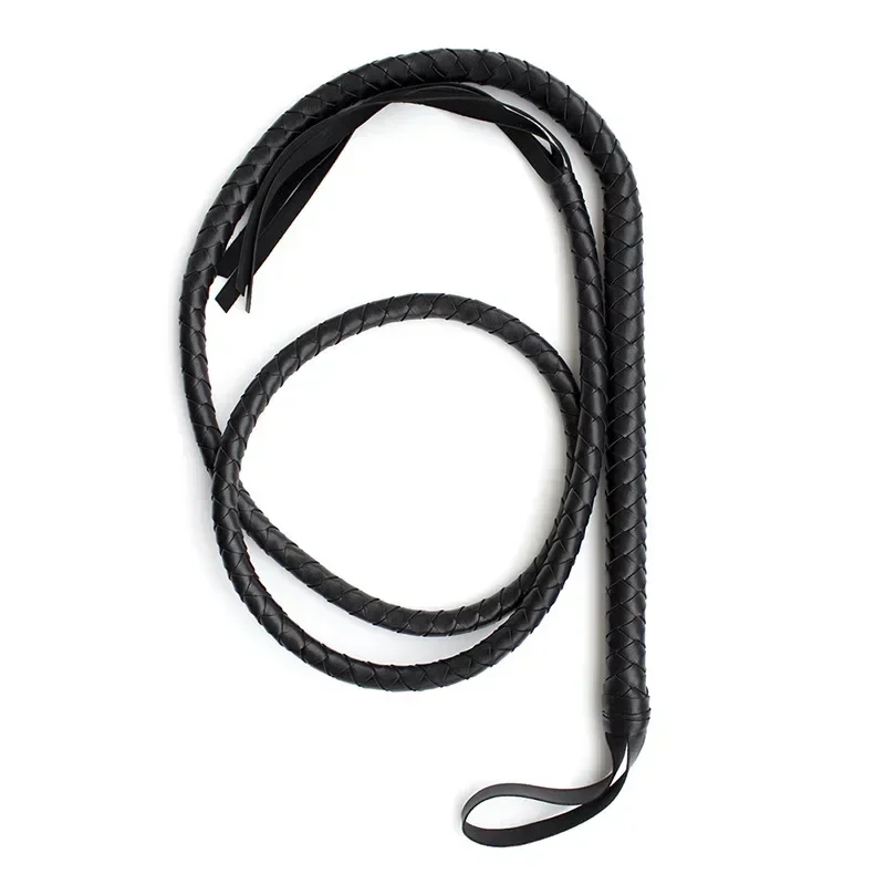 Novo chicote de cavalo preto vermelho rosa 190cm