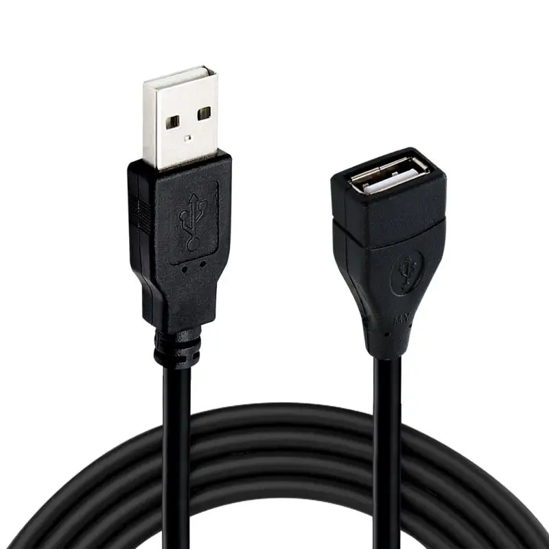 1/2 pz USB 2.0 Cavo di Prolunga Cavo 0.6 m/1 m/1.5 m Filo Linea di Trasmissione Dati Cavo di Prolunga Dati Ad Altissima Velocità Per Il Proiettore