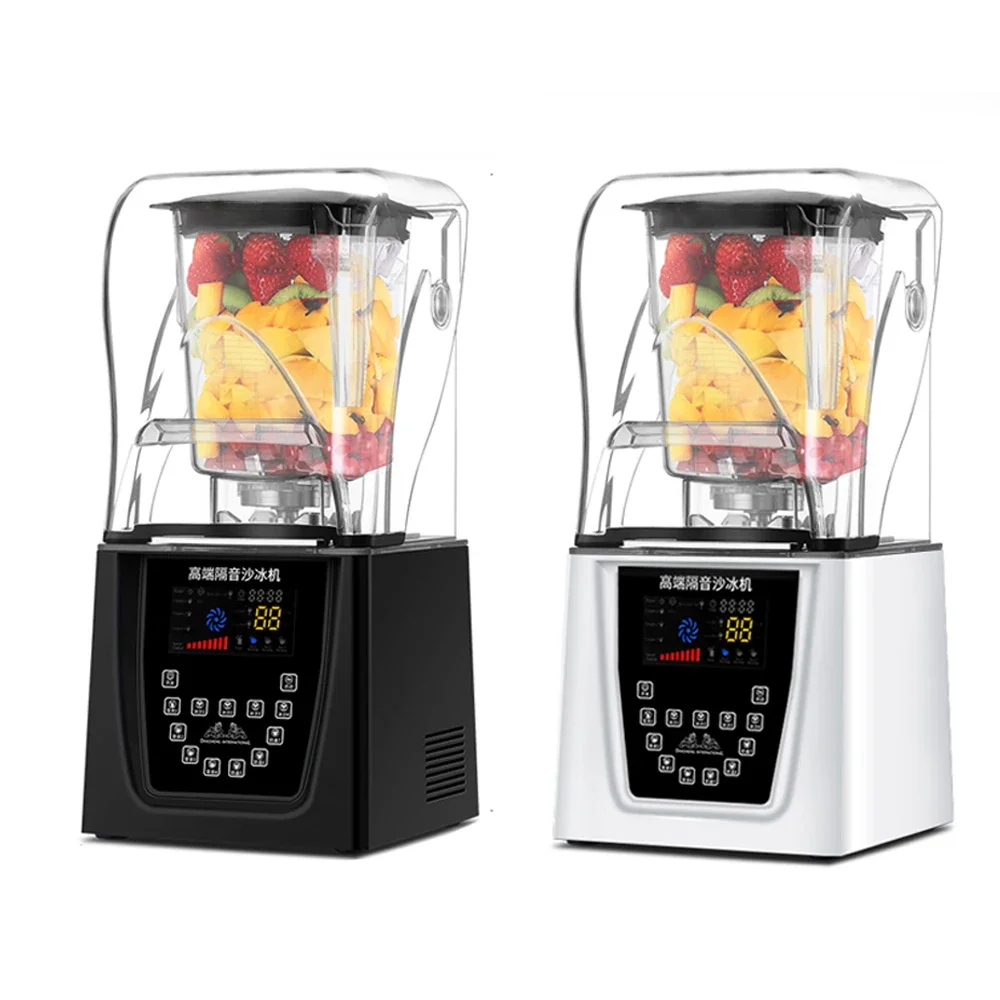 Licuadora eléctrica de alta calidad para cocina, exprimidor de batidos de 2L, máquina mezcladora de hielo comercial, 1 Juego de piezas de repuesto gratis 11