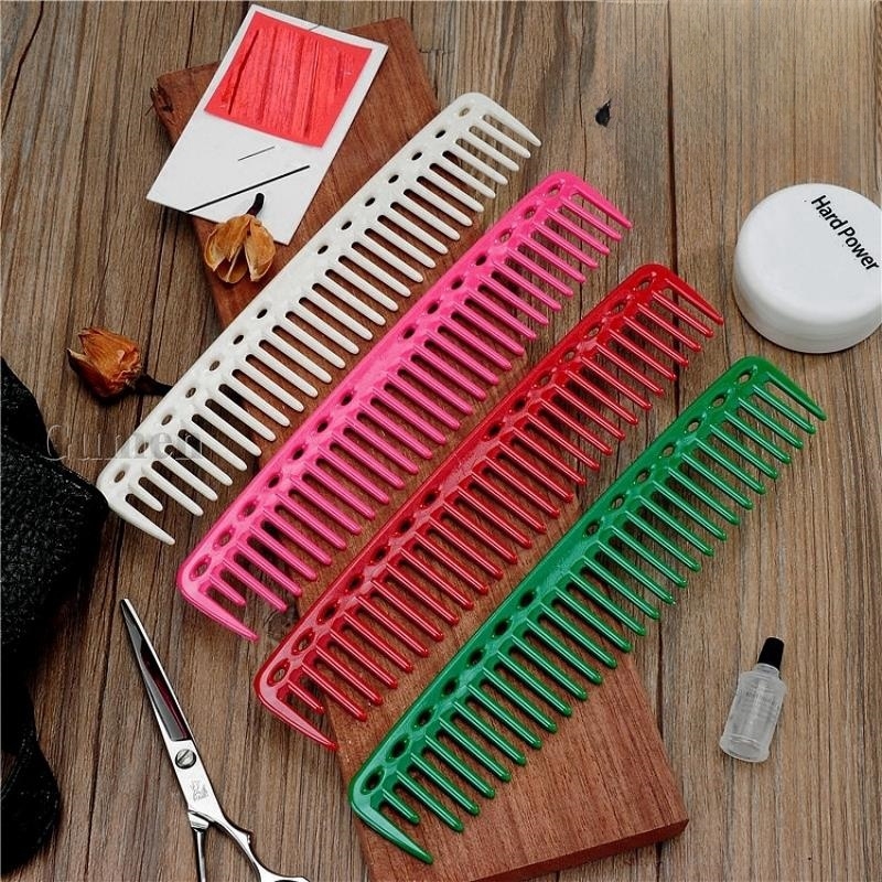 กว้างฟันหวีตัดผม 452 332 339 ตัดผม Hairdressing แปรงตัดผม Anti-Static Tangle Pro Salon Hair Care จัดแต่งทรงผมเครื่องมือ