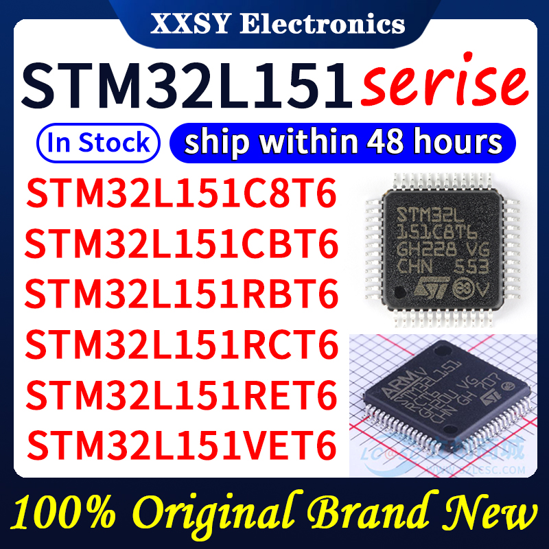 STM32L151C8T6 STM32L151C8T6A STM32L151CBT6 STM32L151CBT6A STM32L151R8T6 STM32L151R8T6A STM32L151RBT6 STM32L151RCT6 คุณภาพสูง