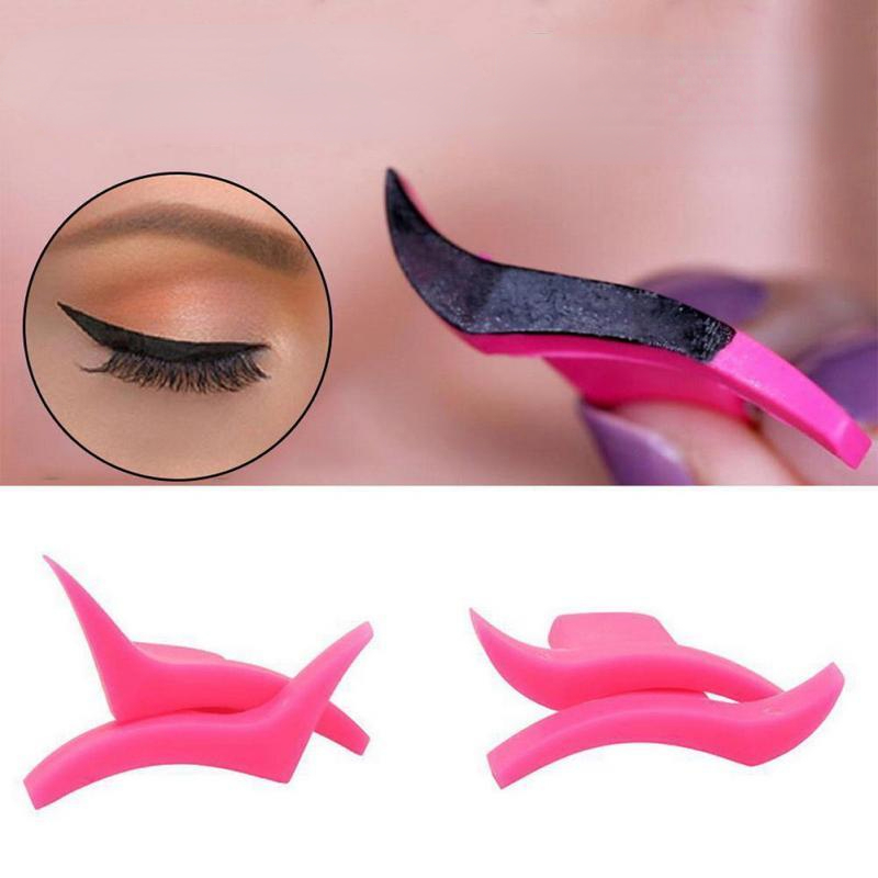 2 unids/set plantilla de delineador de ojos plantillas de maquillaje de ojos profesionales delineador de ojos de gato plantilla delineador de ojos plantillas de estampado herramientas de estilo de ala