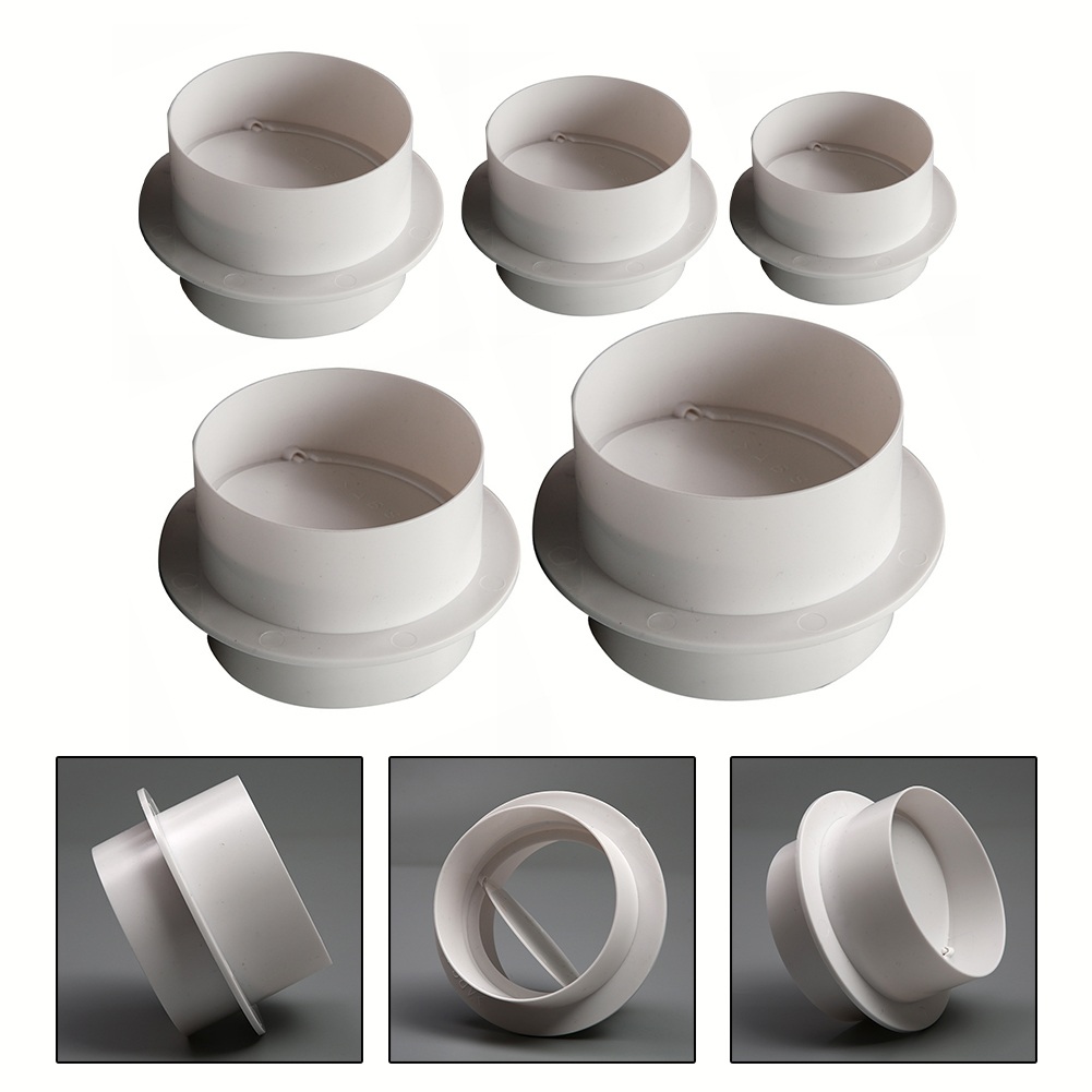 Ventilation Pipe Round Check Valve Air Duct Control Exhaust Fan Pipe Accessories Kitchen Exhaust Fan Hose Anti Odor Valve