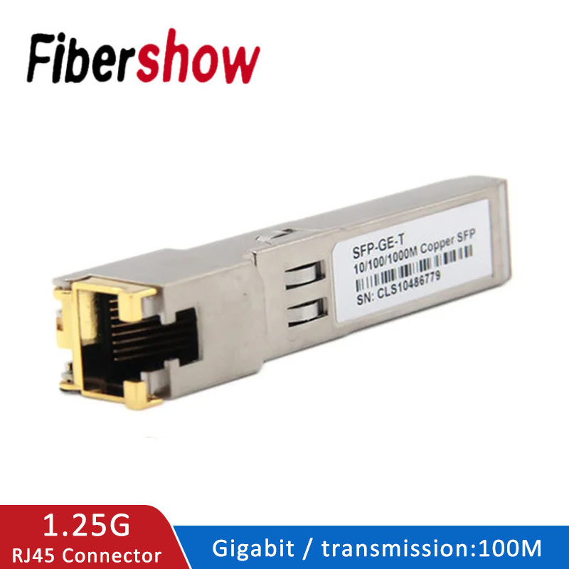 Módulo SFP Puerto Ethernet Módulo SFP Conmutador RJ45 Conector gbic 10/100/1000M SFP Cobre RJ45