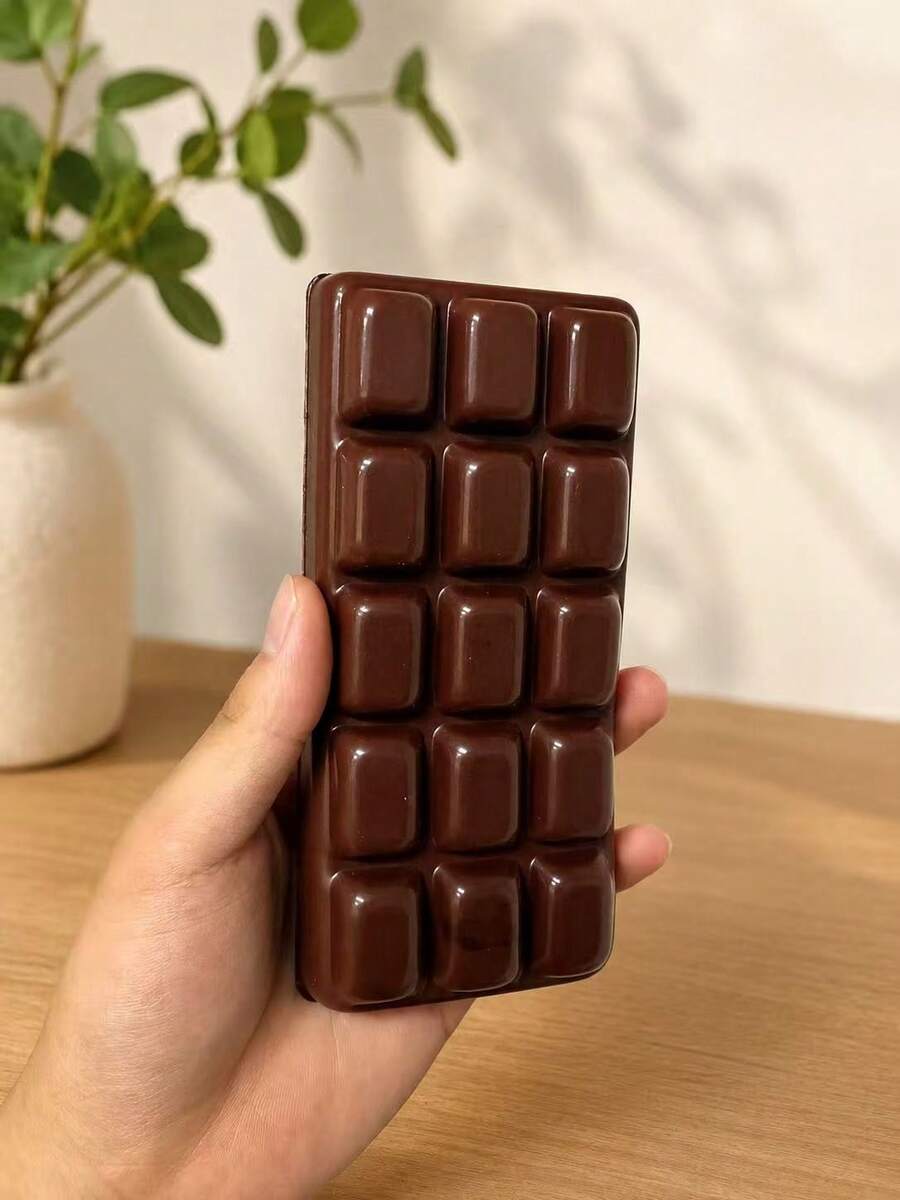 Realistic chocolate bar stress relief toy with lifelike details soft squeezable texture high elasticity non-deforming lightweigh