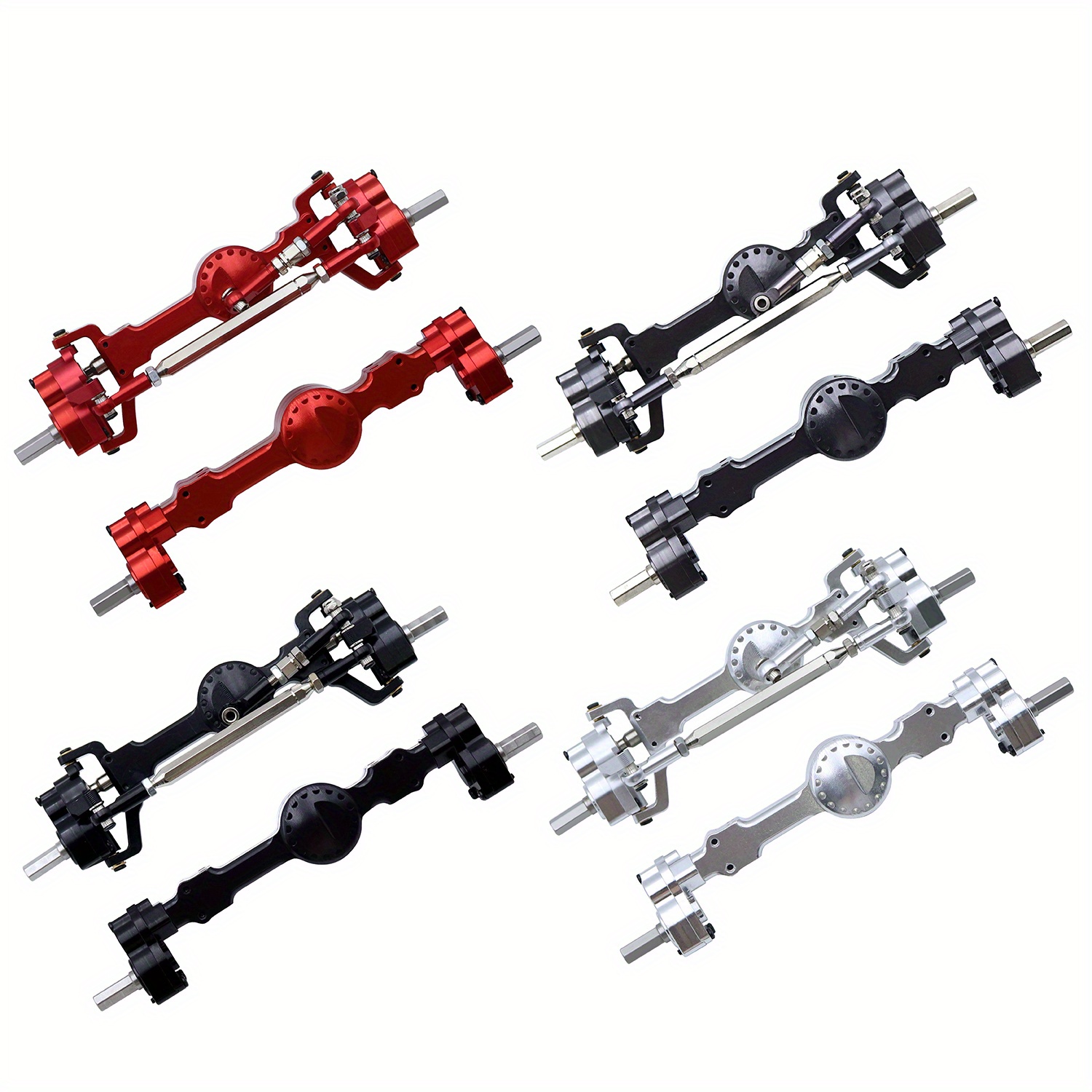 Mn 99s liga de alumínio cnc completo metal dianteiro traseiro portal eixo conjunto para 1/12 mn mn99s mn98 d90 d91 d99 d99s mn90 rc carro atualização parte