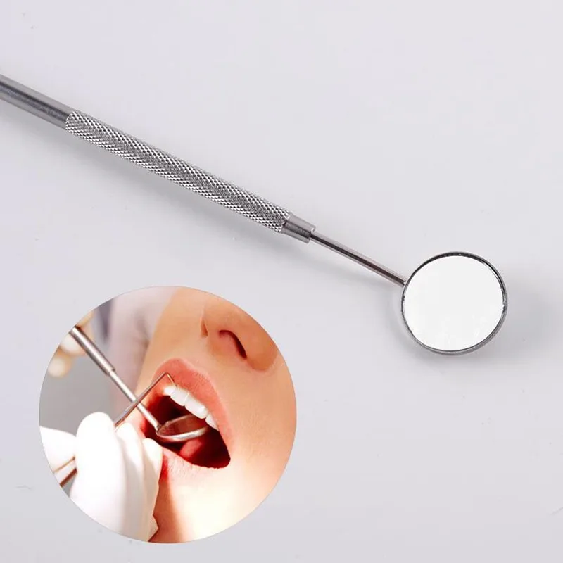 Nha Khoa Miệng Gương Kiểm Tra Cây Nối Mi Trang Điểm Gương Inox Làm Trắng Răng Vệ Sinh Răng Miệng Mi Tiếp Liệu Dụng Cụ