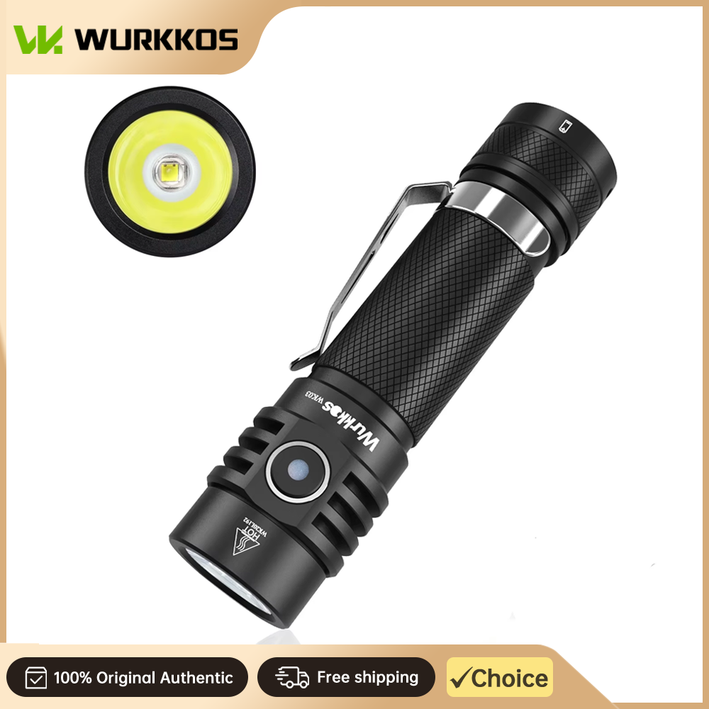 Wurkkos WK03 lampe de poche LED 18650 torche 1800LM ATR Luminus SST40 Rechargeable USB C lumière IP68 étanche pour randonnée Camping