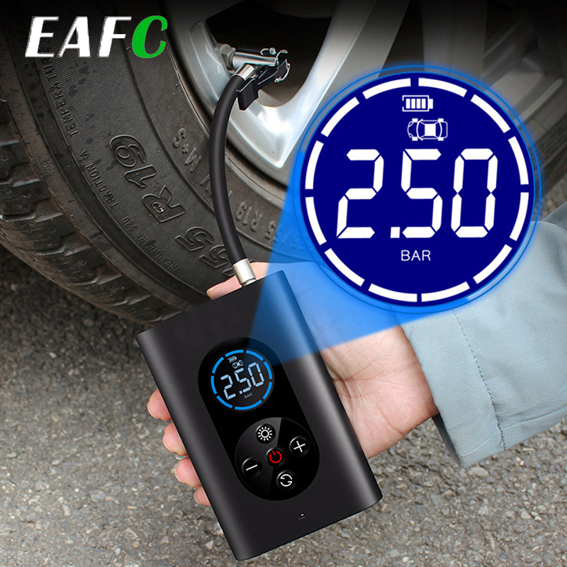 Draadloze Auto Luchtcompressor Draagbare Band Inflator Luchtpomp 150psi Auto Luchtpomp Voor Auto Motorfiets Ballen Led Licht Band Pomp