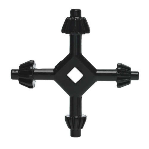 Llave de taladro eléctrico multifuncional 4 en 1, Mini llaves de portabrocas, juego de llaves de portabrocas de acero al carbono, color negro para prensas de taladro de 3/8"