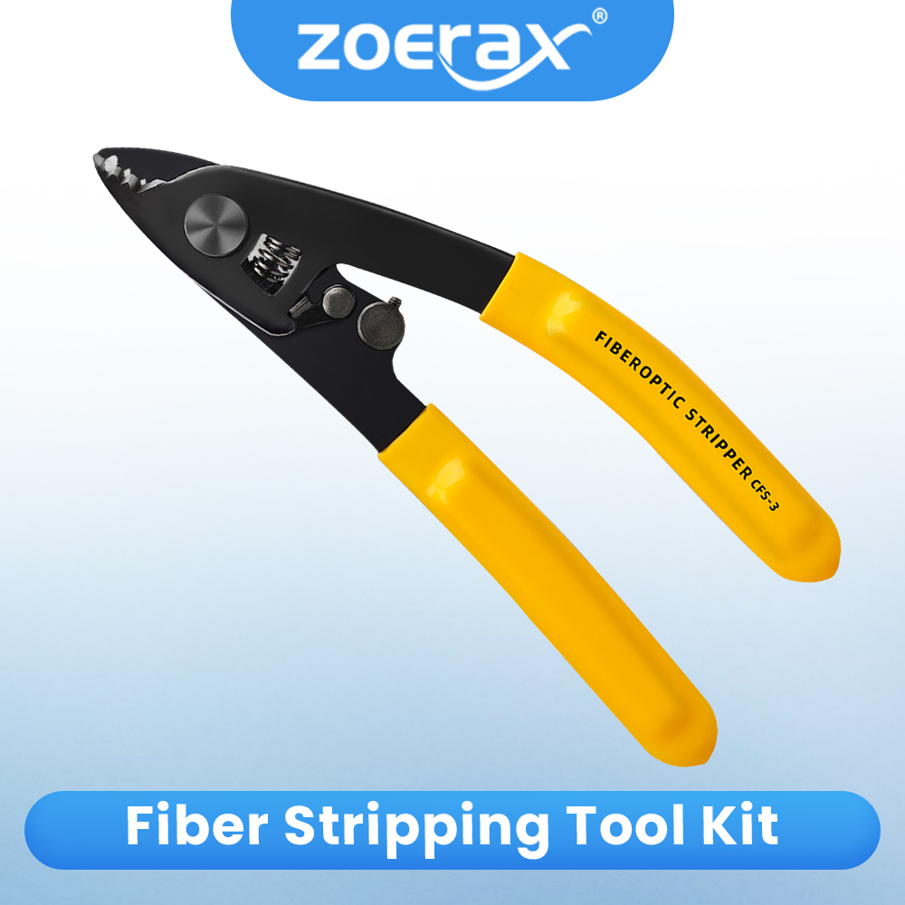ZoeRax CFS-3 Serie Pinza spelafili per fibra di precisione a tre fori Strumento efficiente spelafili per pinze per manutenzione FTTH