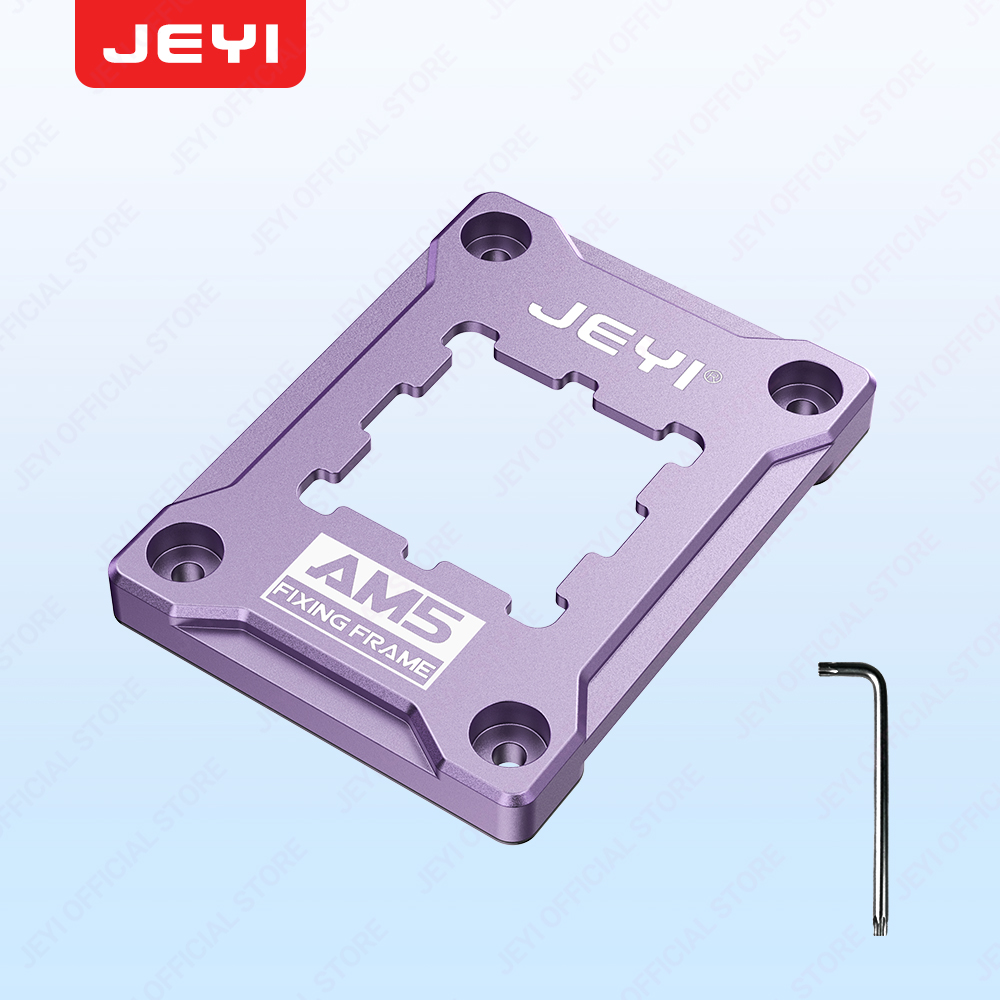 JEYI AM5 CPU marco de enchufe antiflexión soporte de fijación de Corrector de flexión AMD de aluminio para 7950X,7900X,7700X,6000X antideformación