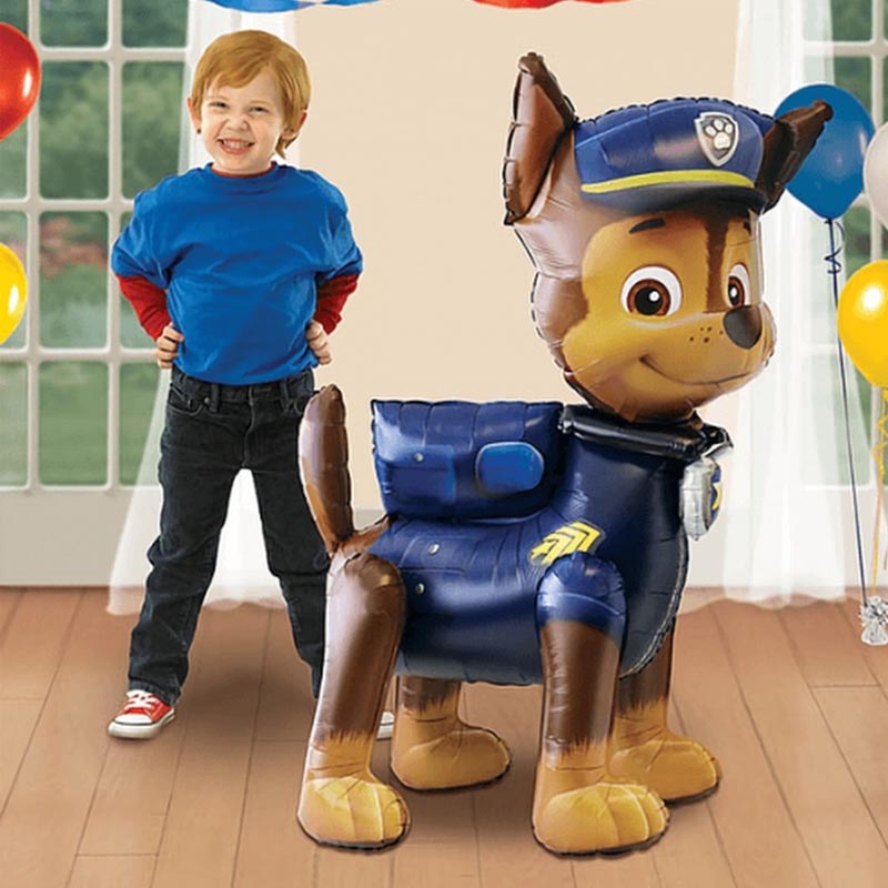 Globo de perro de dibujos animados de la patrulla canina 3D, Ryder Chase Skye Everest, juguetes de globos de película de aluminio, juguete de decoración para fiesta de cumpleaños para niños
