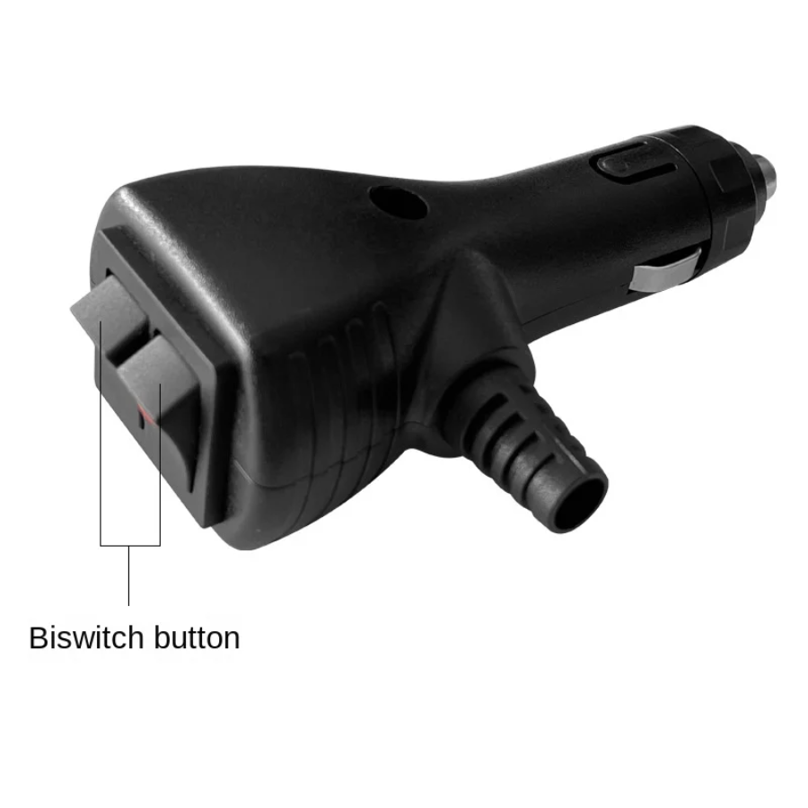 Enchufe de encendedor de cigarrillos de coche de alta resistencia de 12V 24V con interruptor momentáneo y interruptor de encendido y apagado