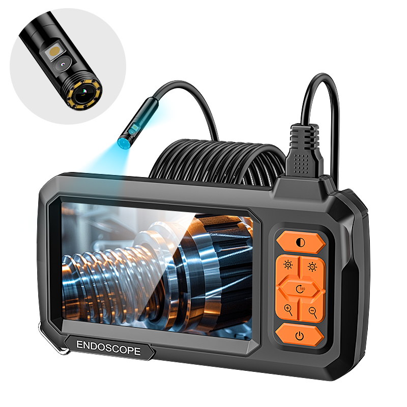 Boroscopio desmontable de 2-100m, cámara individual y doble de 8mm, 1080P HD con pantalla de 4,3 pulgadas, cámara de inspección endoscópica IP67 para motor de tubería