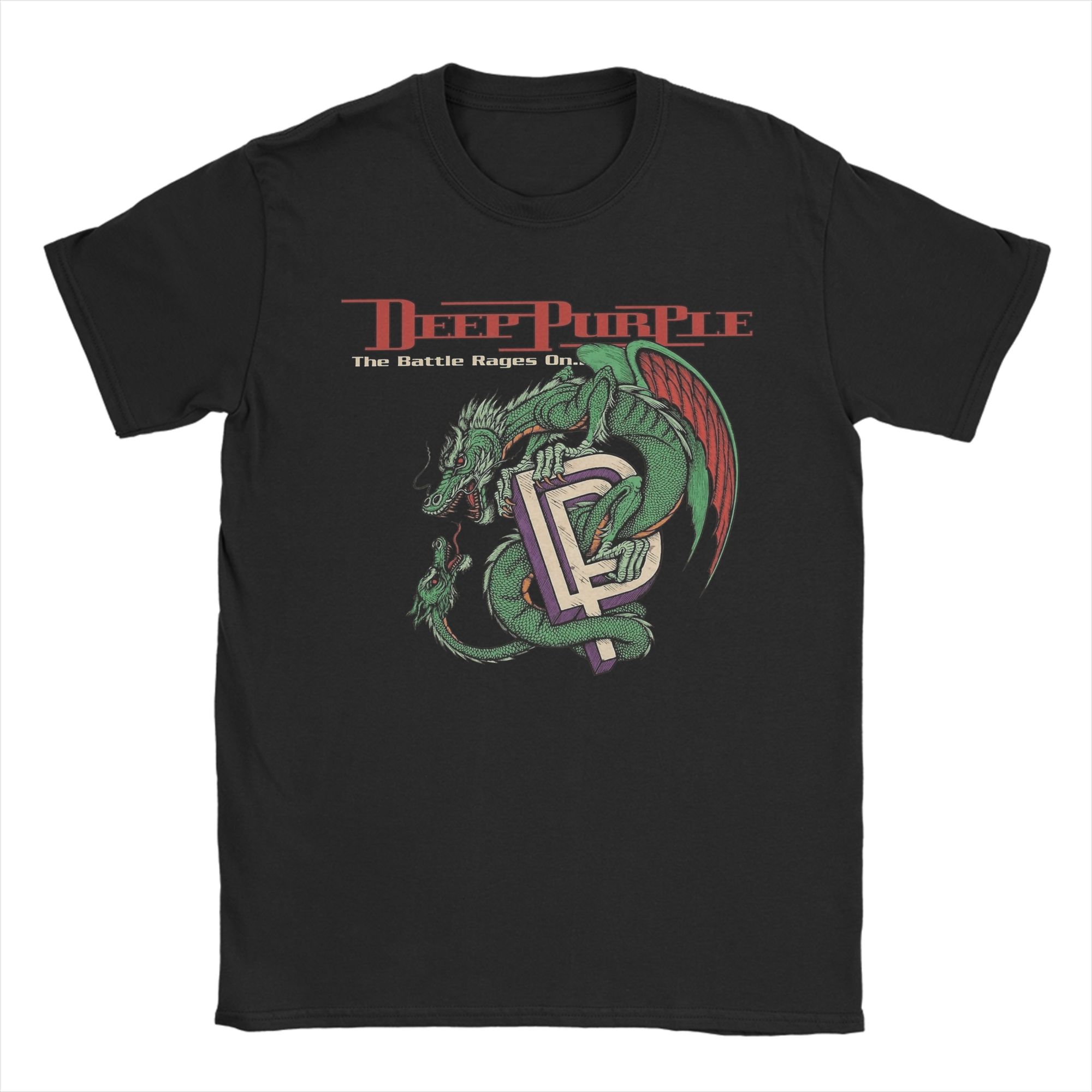 T-shirt vintage Summer Strike Deep Purple Vibe T-shirt popolari T-shirt in puro cotone per uomo Y2K Divertenti magliette economiche a maniche corte