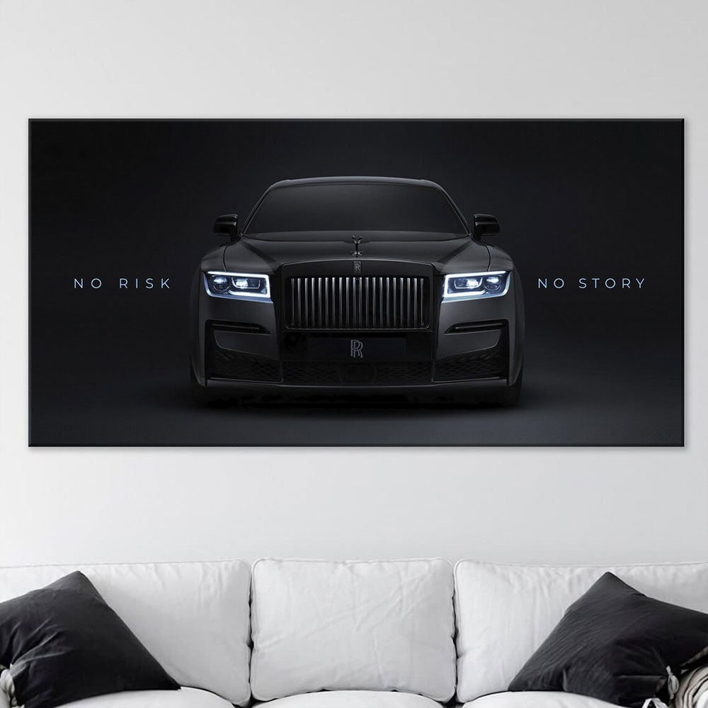 Toile de peinture de voiture noire, affiches d'images imprimées pour salon, chambre à coucher, Art Mural, Motivation, décoration de bureau, grand cadeau Mural