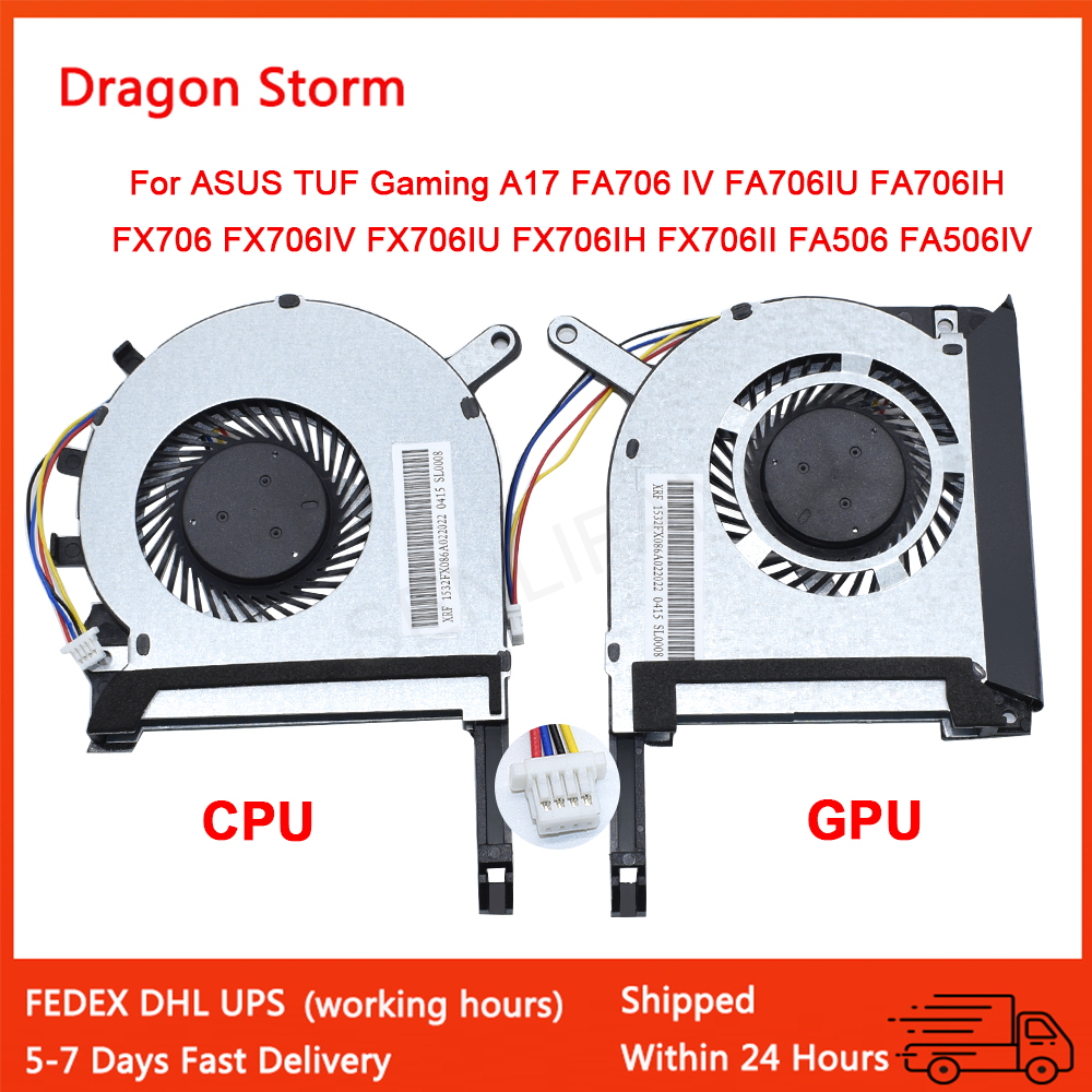 Chłodzenie dla ASUS TUF Gaming A17 FA706 IV FA706IU FA706IH FX706 FX706IV FX706IU FX706IH FX706II FA506 FA506IV CPU GPU Fan