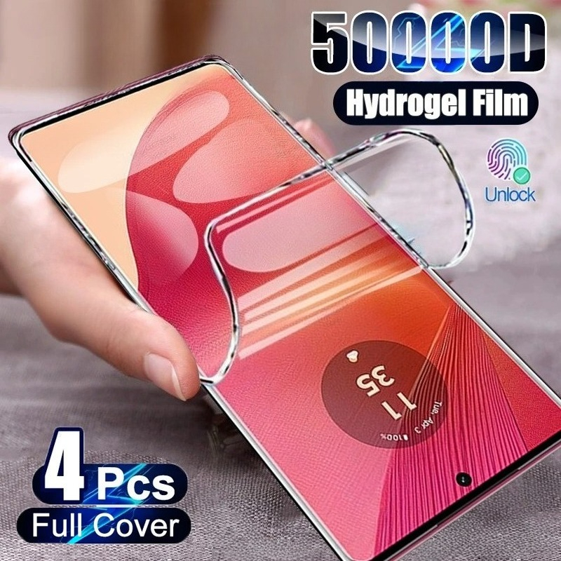 4 Uds película de hidrogel para Motorola Edge 60 50 Fusion 40 30 Pro Ultra Neo G56 G75 G55 G35 G84 G54 G45 G85 G52 G73 Protector de pantalla