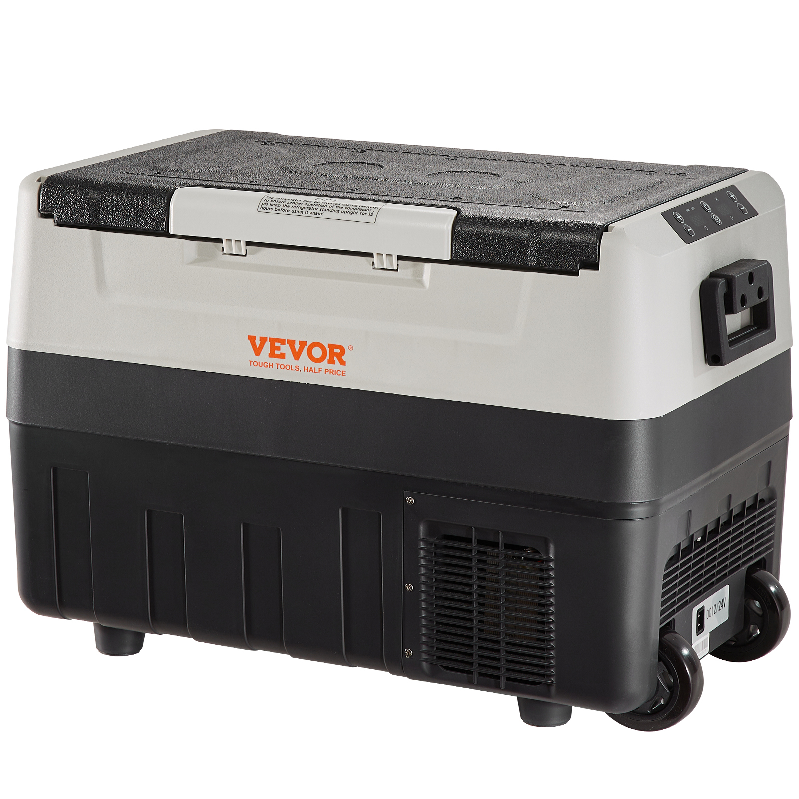 Succebuy 35/45/55L Portátil Alça Dobrável Geladeira de Carro com Compressor de Roda Freezer para Acampamento Piqueniques Carro Casa Traval