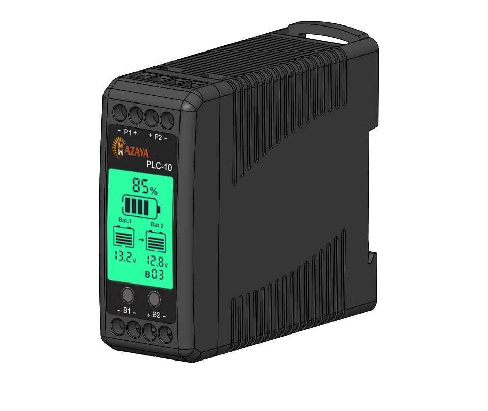 Ecualizador de Baterías Multi-Conexión Mazava PLC-10, Equilibrador Activo para Baterías de Gel, AGM, Plomo-Ácido y LiFePO4, 2S 2P 12 24 36 48 96 V
