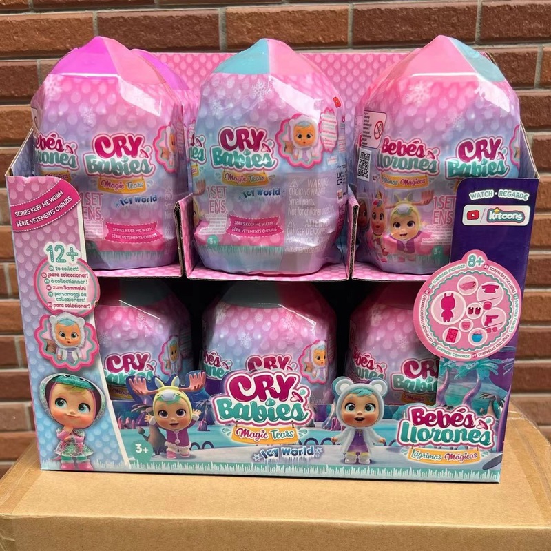 2024 asli menangis bayi air mata dari boneka ajaib menangis Musim Dingin kejutan Set kotak buta termasuk bagian Gadis membuat permainan hadiah dalam stok