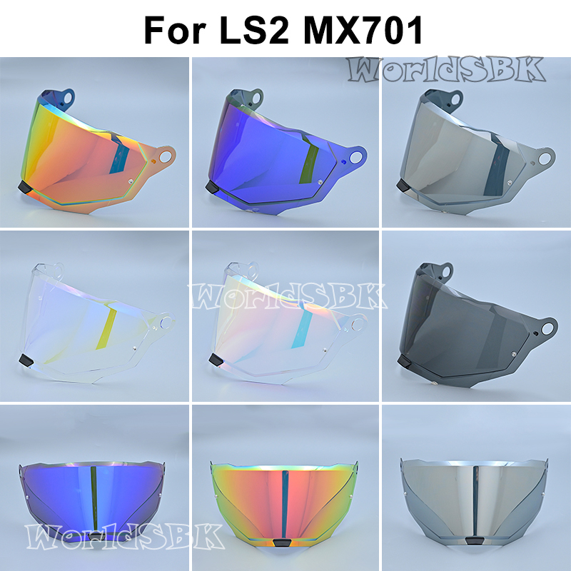 LS2 MX701 EXPLORER C Motocross Abnehmbarer Rallye-Offroad-Motorradhelm Original-Ersatzvisiere Extra Shield Lens