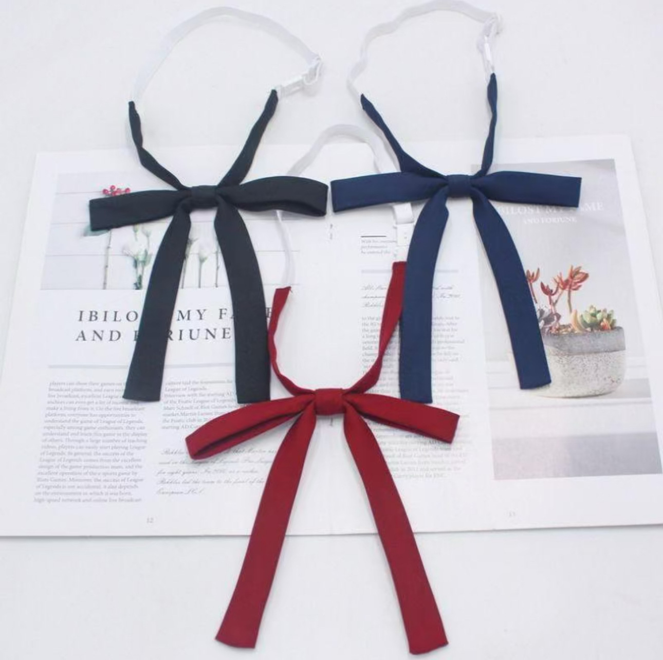 Gravata borboleta feminina moda japonesa estilo jk meninas uniforme escolar gravata borboleta para meninas coreano cosplay feminino borboleta corbatas gravata borboleta