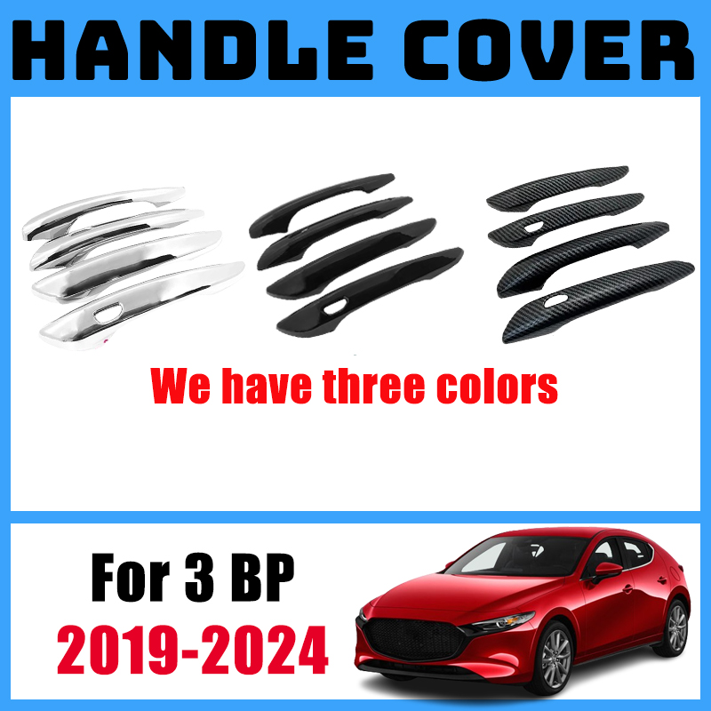 Per Mazda3 BP 2019-2024 2020 2021 2022 2023 Hatchback Auto Maniglia Della Porta Pull Copertura Protettiva Materiale ABS Accessori Auto adesivo