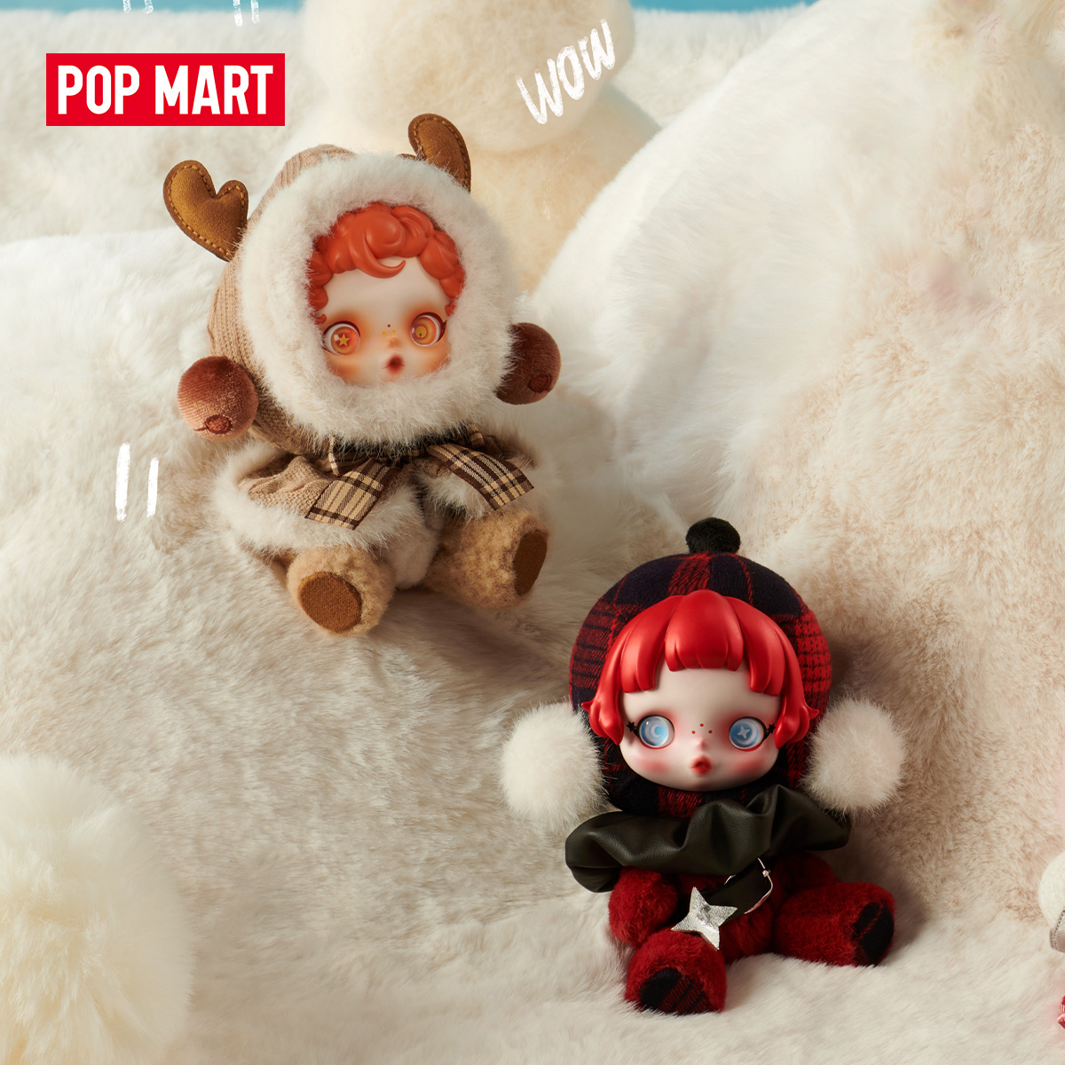 POP MART SKULLPANDA ซีรีส์ Winter Symphony กล่องสุ่ม 1 ชิ้น/6 ชิ้น กล่องบลายด์บ็อกซ์ POPMART จำกัดจำนวน 2 ชิ้นต่อคำสั่งซื้อ