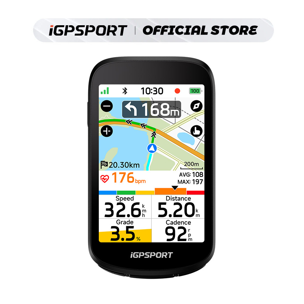 Велокомпьютер iGPSPORT BSC500 с сенсорным экраном, GPS-навигацией по всему миру, беспроводной связью и цифровым звонком для велосипеда