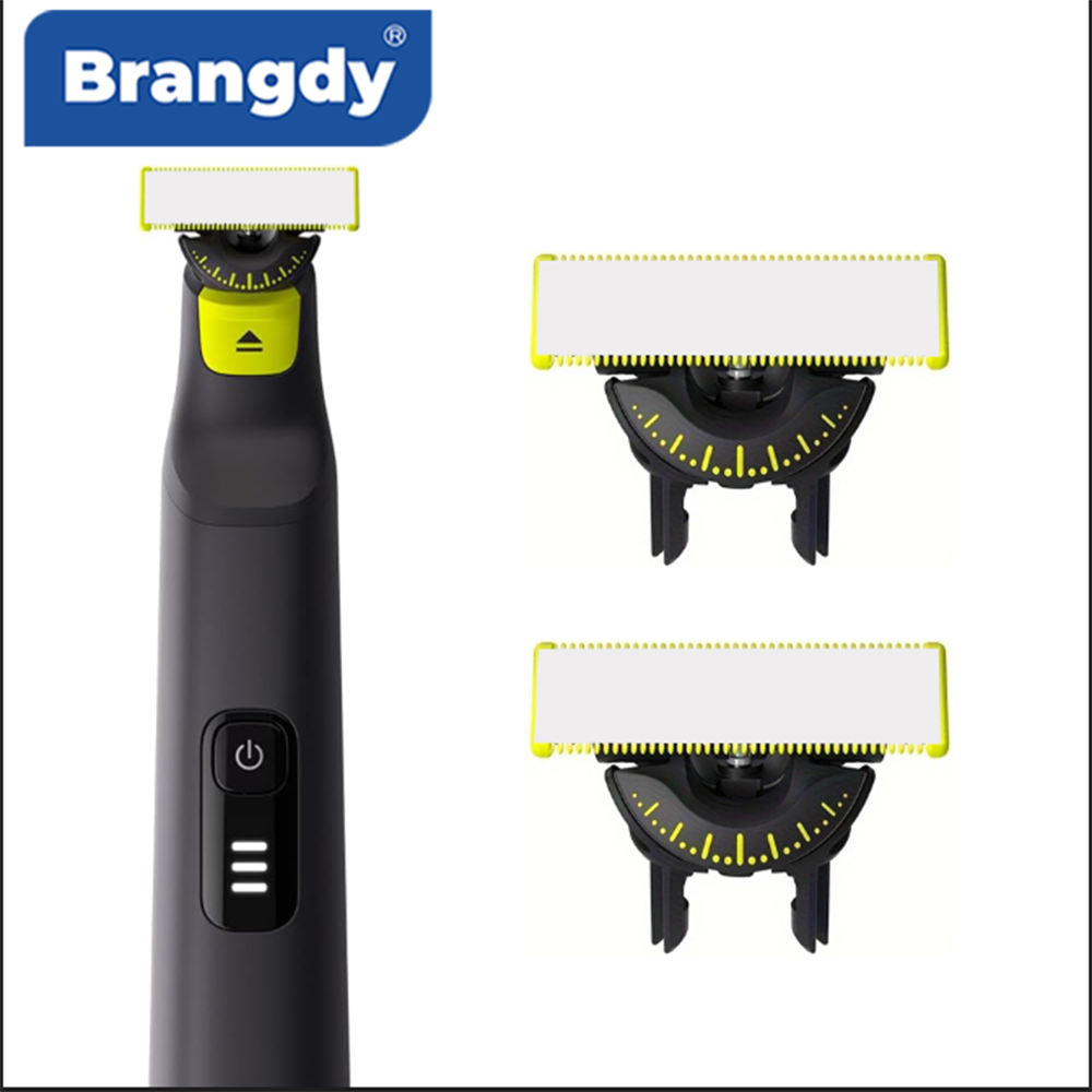 Cuchilla de repuesto para afeitadora Brangdy 360 para Philips One Blade Pro QP2520 QP2630 QP6510 QP6531 recortadora de barba eléctrica híbrida facial