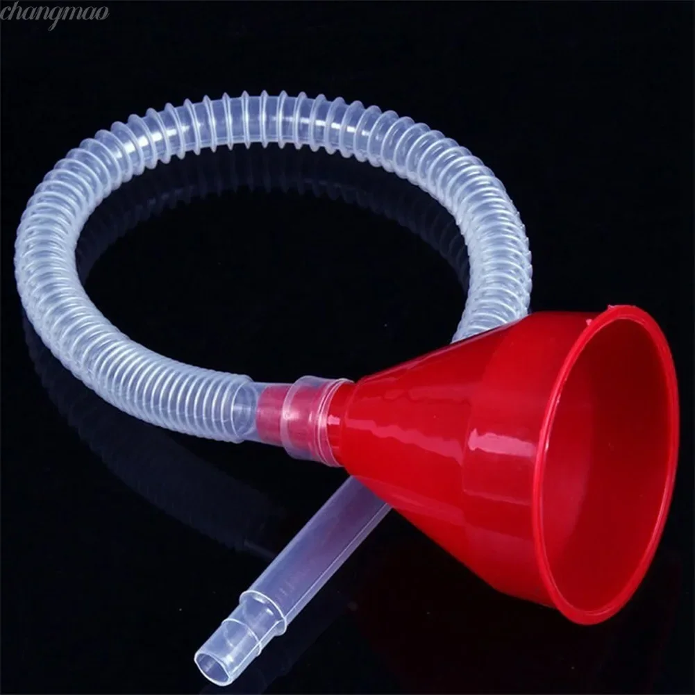 1Pc Car Refueling Funnel With Filter Strainer Gasoline Oil Fuel Filling Tools Motorcycle Oil Funnel Auto Accessories