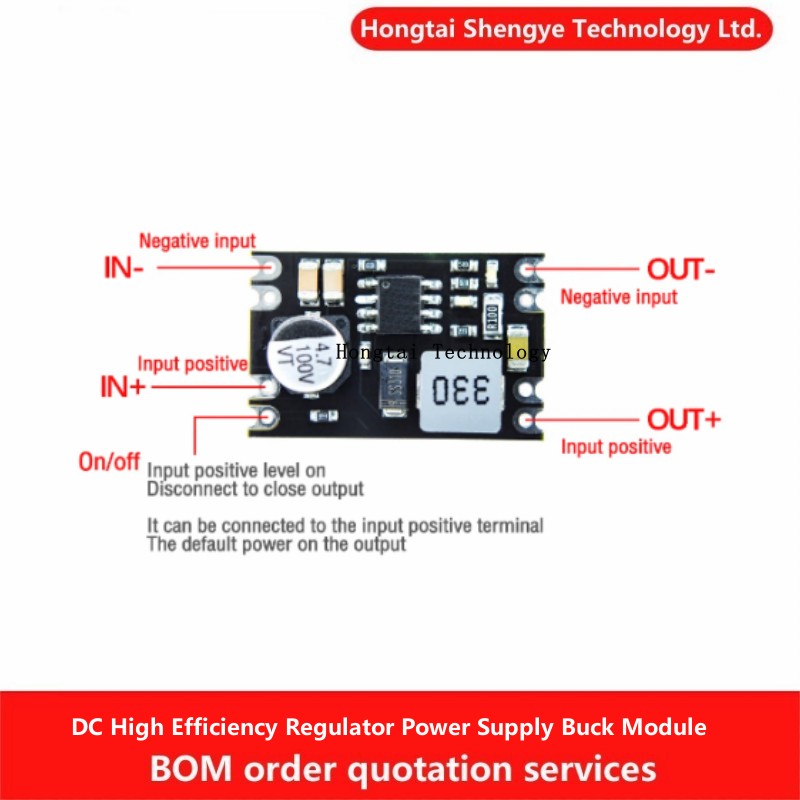 Régulateur haute efficacité cc 5-100V à 5V 9V 12V 24V, convertisseur Buck, Module Buck d'alimentation à monter soi-même