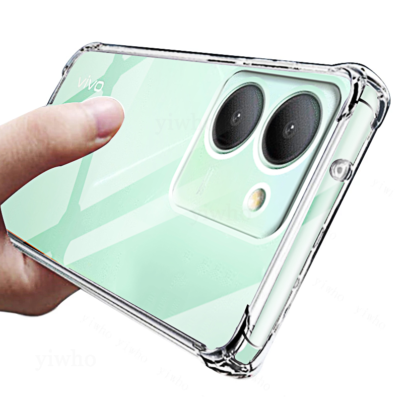Custodia in silicone antiurto spessa per Vivo Y36 Y78 Y55 Y75 Y76 5G Y31 Y70 Y01 Y16 Y35 Y22 V25 Pro V25E V27E V27 Y02 Y22 Y22S Cover