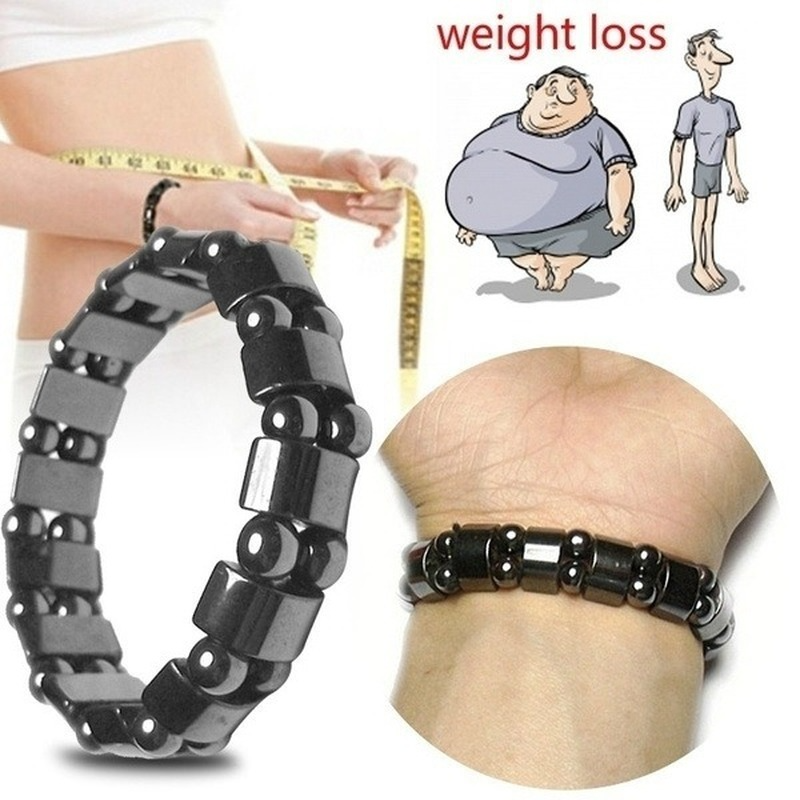 Klassische Hämatit-Energie-Perlen, elastische Magnetfeldtherapie, Gesundheitswesen, Gewichtsverlust, Armbänder, schlankmachende Gesundheitsfürsorge für Männer und Frauen