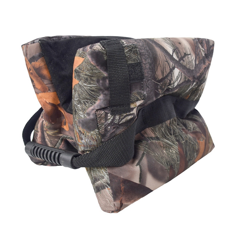 Shooting Rest Bag Outdoor Tactical Camouflage Target Sports Shooting Hunting Rest Sandbag with Portable Handle