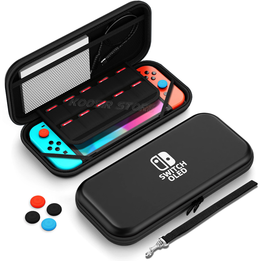 Nintendo Switch OLED EVA Estojo protetor, Saco de armazenamento portátil para Nintendo Switch OLED Console, Acessórios para jogos