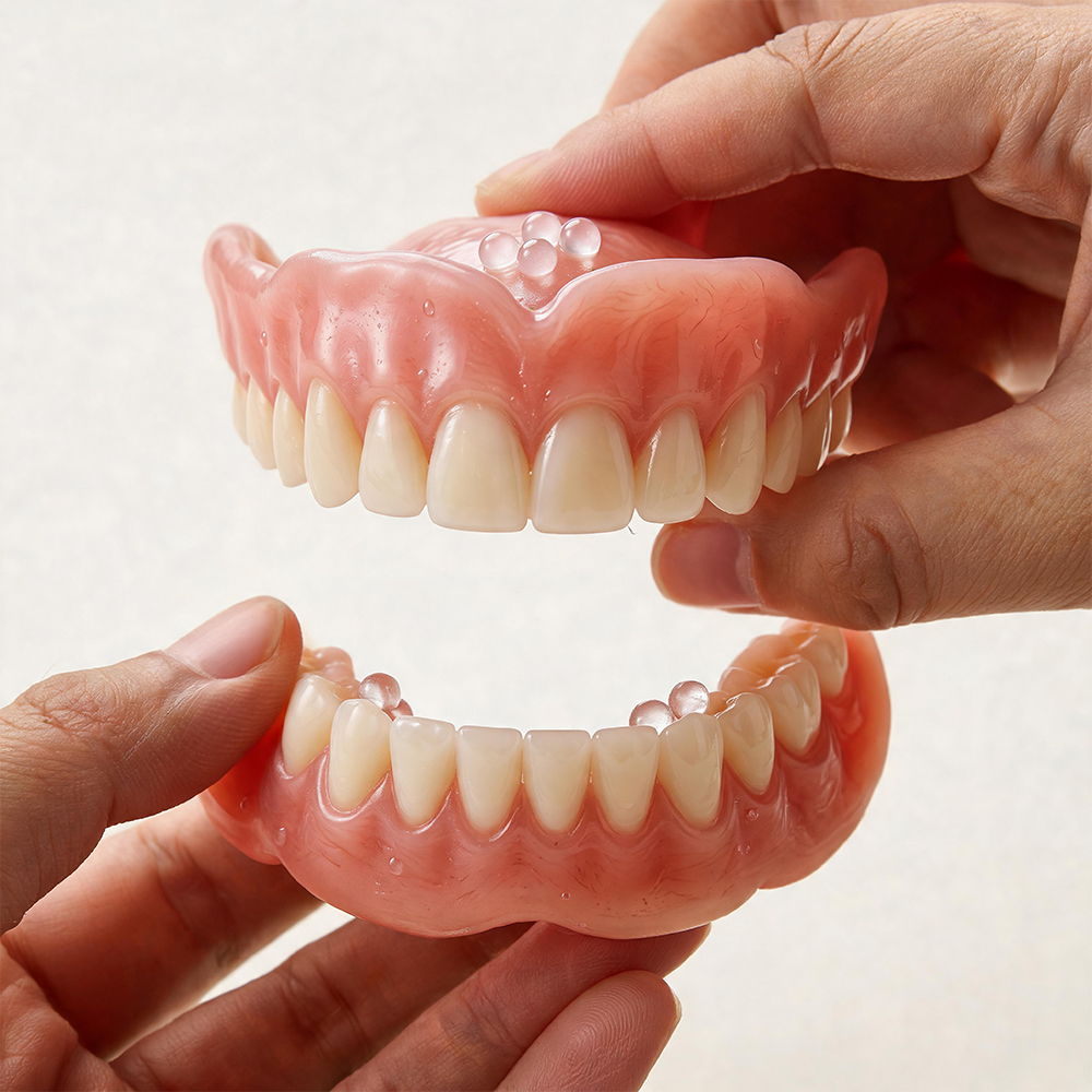 Silicone Fake Teeth Dentures Full Set Upper Lower Braces Comfort Fit Instant Confidence Smile Oral Care For Men Women