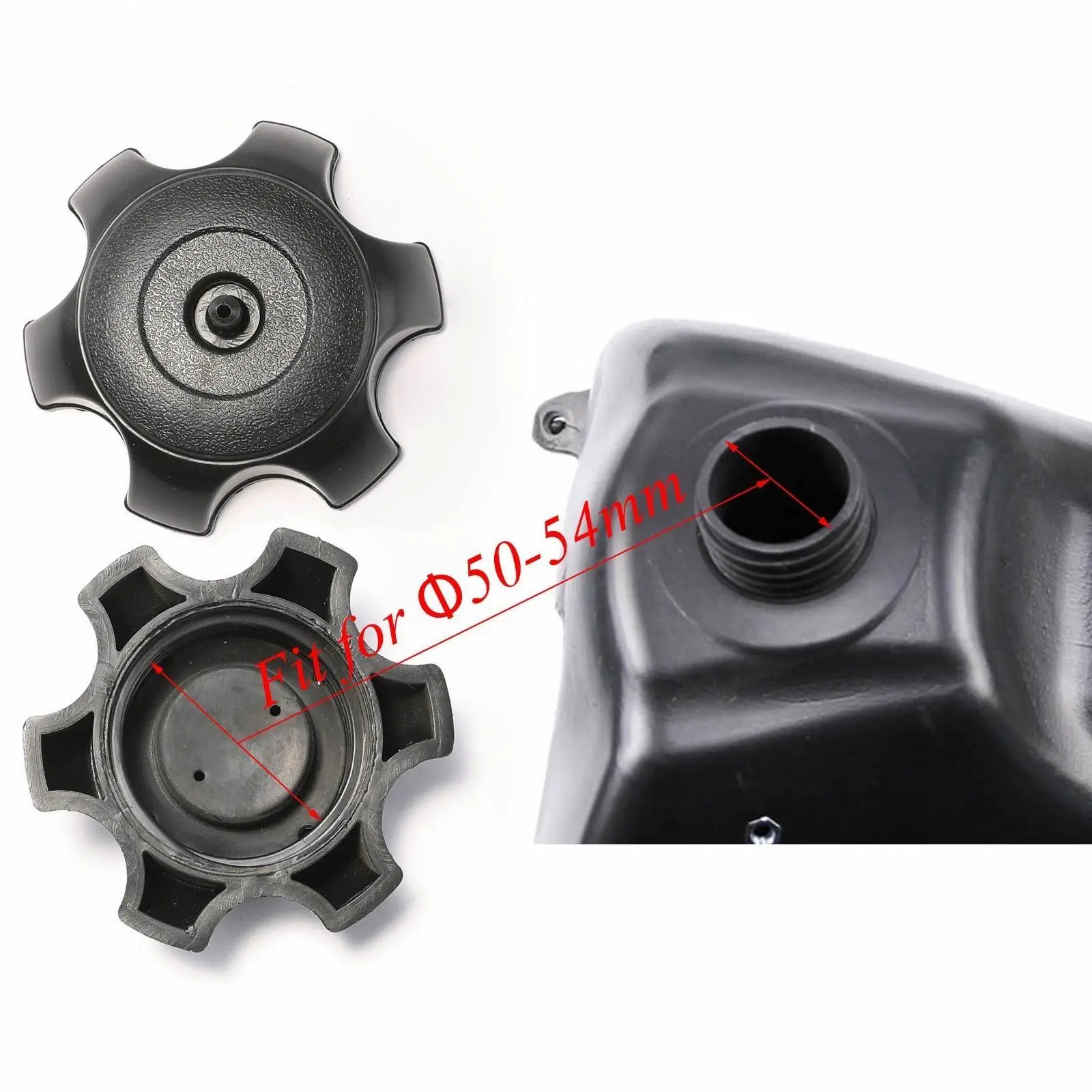 Brandstoftank Gasdop Cover voor Crossmotor ATV KLX TTR CRF XR50 Pit Bike Motorcycle
