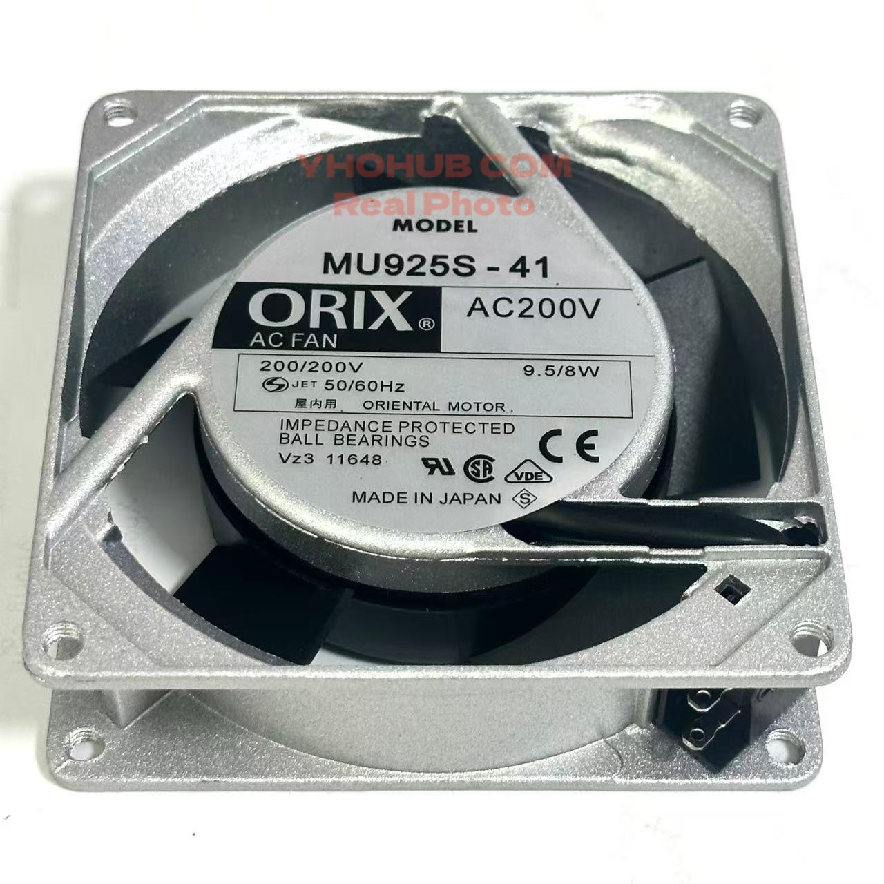 Ventilateur de refroidissement pour serveur ORIX MU925S-41 200V 9,5W 92X92X25mm