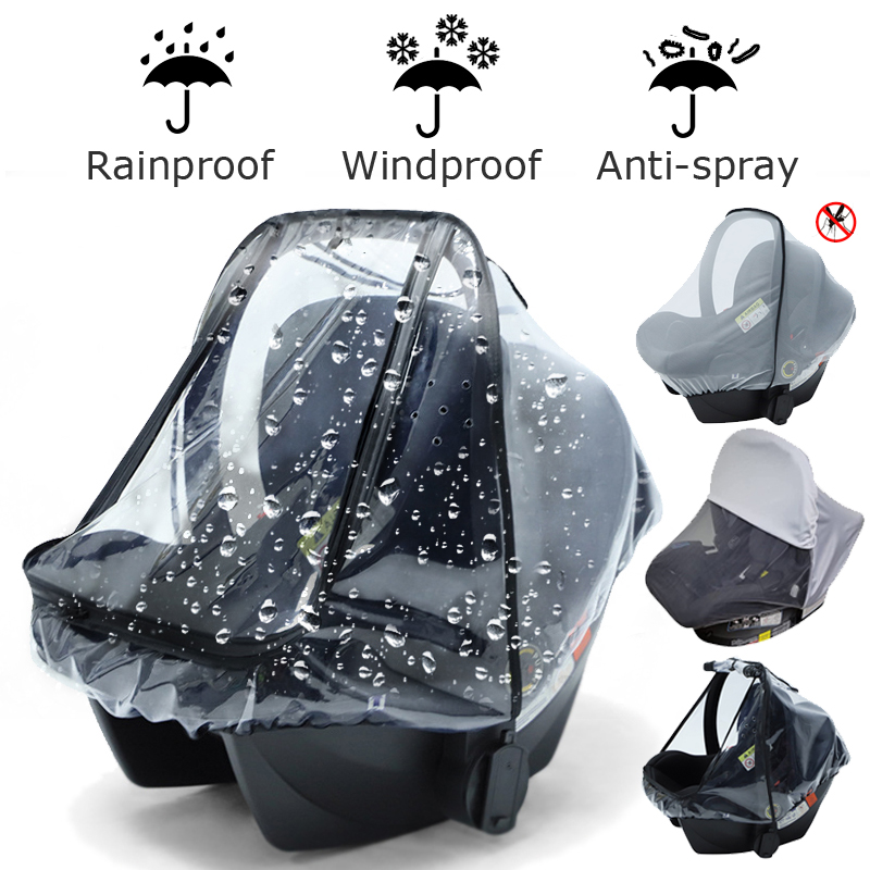 Assento de segurança do bebê capa de chuva transparente eva carrinho de bebê carrinho de bebê capa de chuva capa de chuva capa de chuva