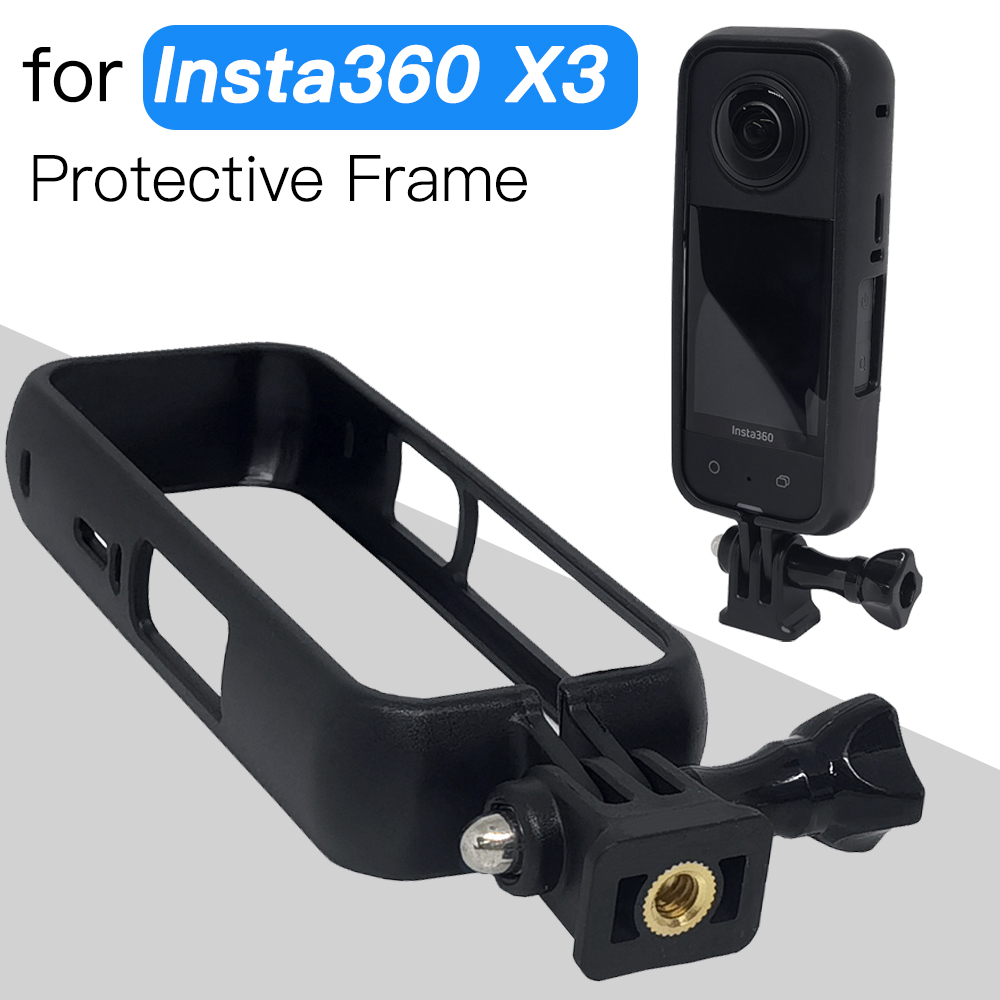 Schutzgehäuse für Insta360 X3 Kamera, Sturzsicherer Rahmen für Insta 360 X3 Action-Kamera, Kamerazubehör
