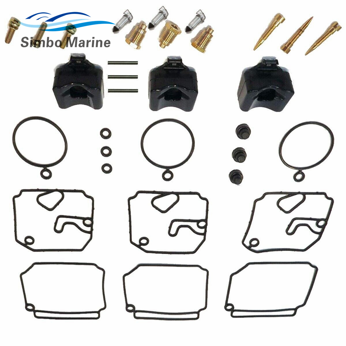 Kit de reparación de carburador 6H4-W0093 para Yamaha, Motor fueraborda de 2 tiempos 40HP 50HP 6H4-W0093-02 6H4-W0093-03 6H4-W0093-04 18-7767