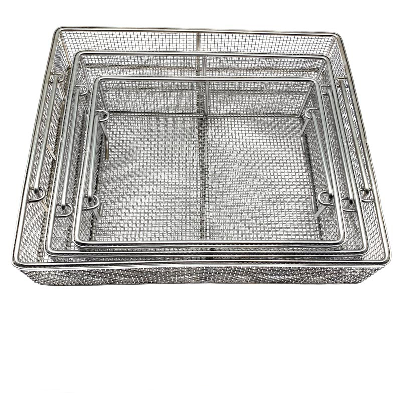 Sterilizing Basket Sterilization Box Stainless Steel Disinfection Net Surgical Operating Instrument Autoclave