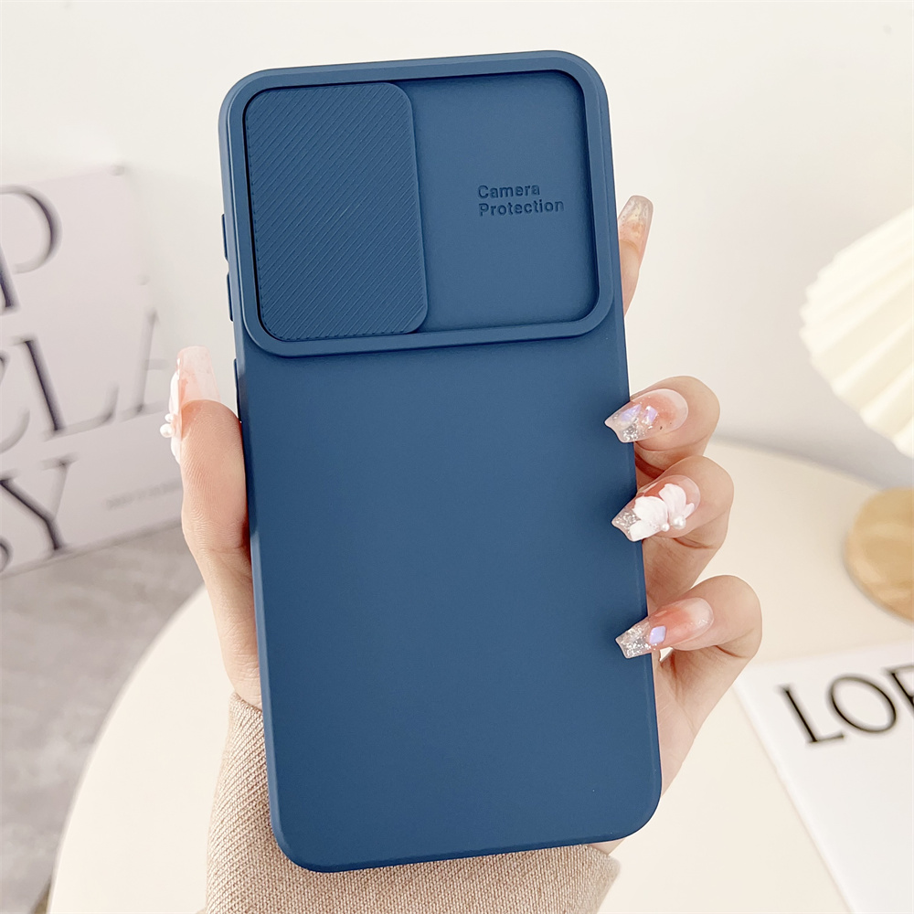 Custodia di Lusso con Protezione Scorrevole per Fotocamera per Samsung Galaxy S26 S25 S24 S23 S22 S21 Ultra Plus FE A34 A24 A14 A54 A73 A53 A33 Funda
