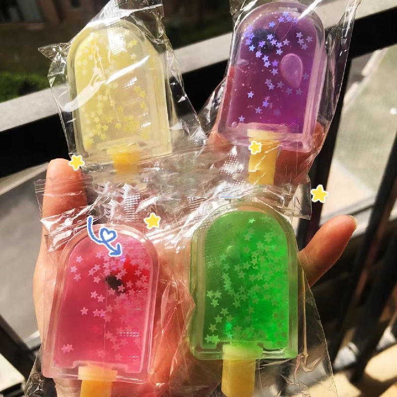 2025 Mochi Taba Squishy Glitter Popsicle Stick, пушистое мороженое, детская игрушка, конфеты, пудинг, десерт, подарок на день рождения для девочек