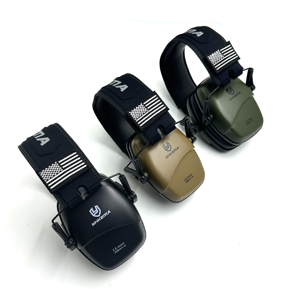Protège-oreilles tactiques YHKEMA, protection auditive passive pour le tir, réduction du bruit NRR 25 dB